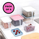 Unbreakable Kitchen Storage Baskets (Pack of 6)