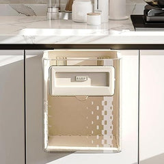 Foldable Hanging Trash Can for compact kitchens, Home, bathrooms, bedrooms, Clinics and office spaces.