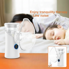Portable Mesh Nebulizer Machine for Kids & Adults | Silent & Rechargeable Inhaler for Easy Breathing