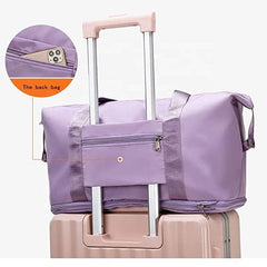 Lavender Foldable Travel Duffle – Lightweight Nylon 22 cm Weekend Bag