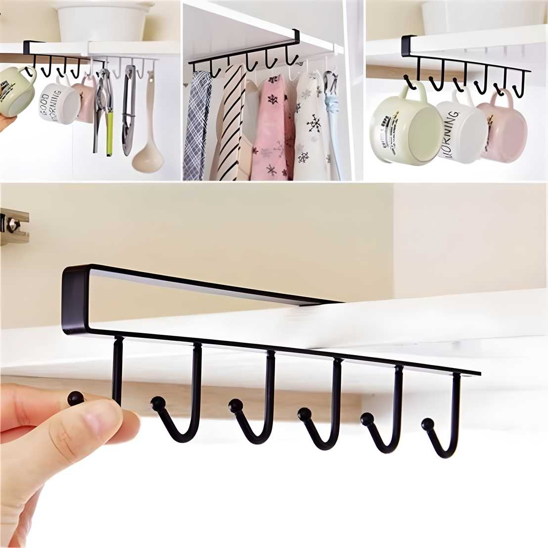 Under Shelf Hooks for Kitchen