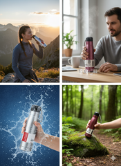 Stainless Steel Hot & Cold Insulated Water Bottle (Buy 1 Get 1 Free) - 500 ML