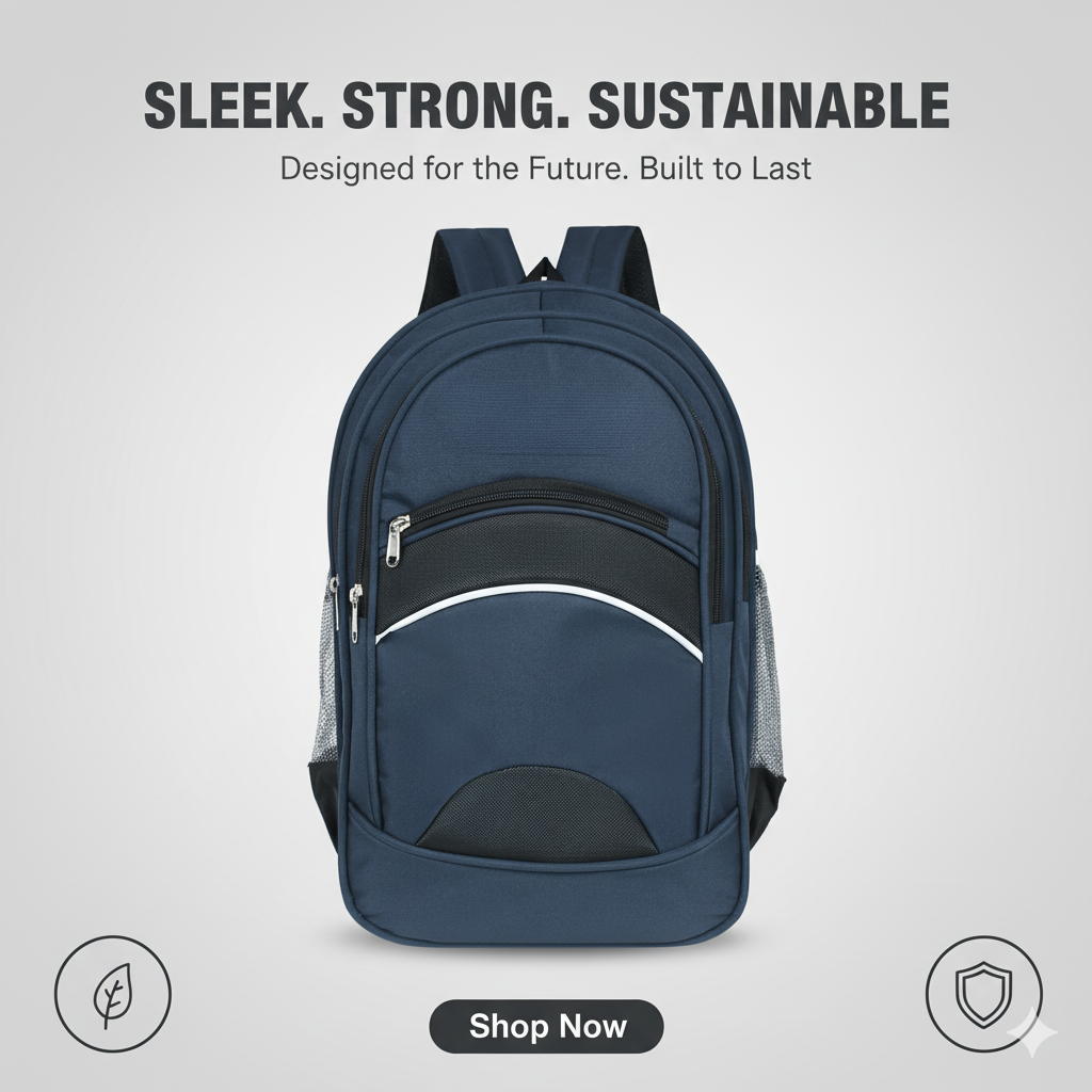 Multipurpose 25L Laptop Backpack – College, Work & Travel Bag | Durable Polyester