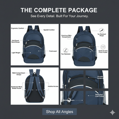 Multipurpose 25L Laptop Backpack – College, Work & Travel Bag | Durable Polyester