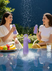 Lavender Stainless Steel Insulated Water Bottle | 500 ml Hot & Cold Sipper with Flower Charm | Perfect Gift for Women & Girls