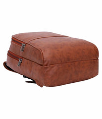 Premium Fox Leather Backpack – Stylish, Spacious & Durable (Unisex | Brown | 25L)